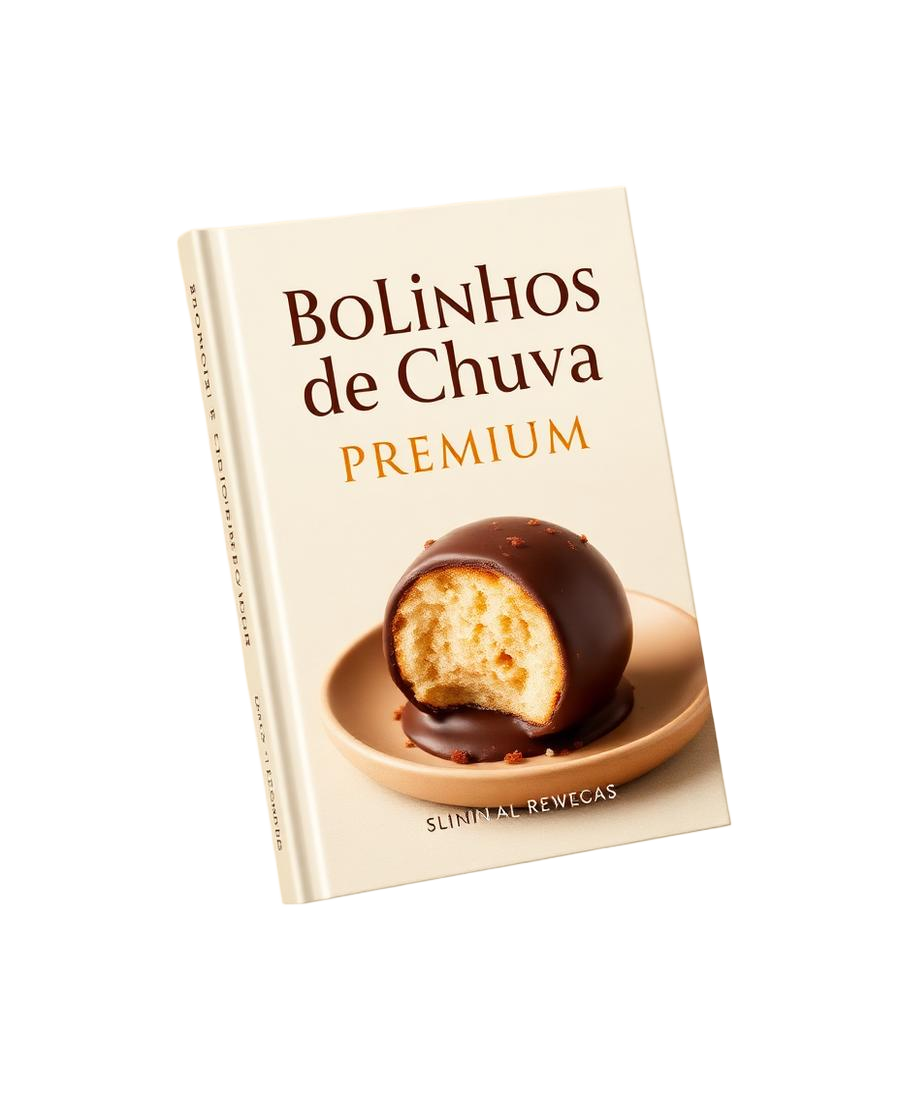 Mockup do Ebook Bolinhos de Chuva Premium